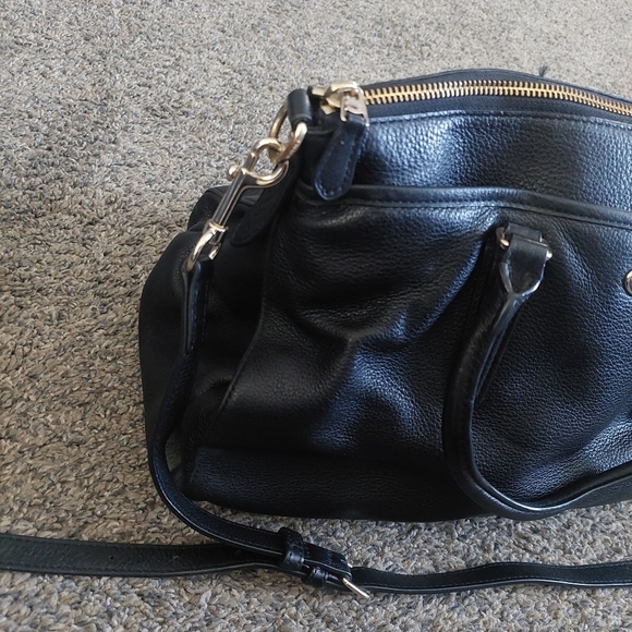 Coach Morgan Satchel Bag in Refined Pebbled Black Leather - Picture 3 of 11